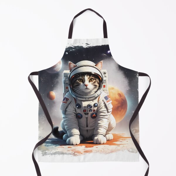 Item preview, Cute Fluffy Cat Space Astronaut Retro Vintage Style designed and sold by SancturShop.