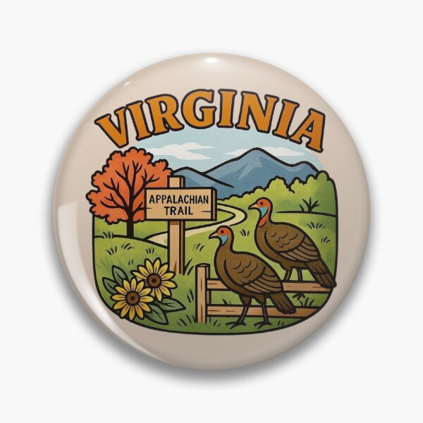 Artikelvorschau, Virginia – Appalachian Trail & Wildtruthähne entworfen und verkauft von Myra365Art.