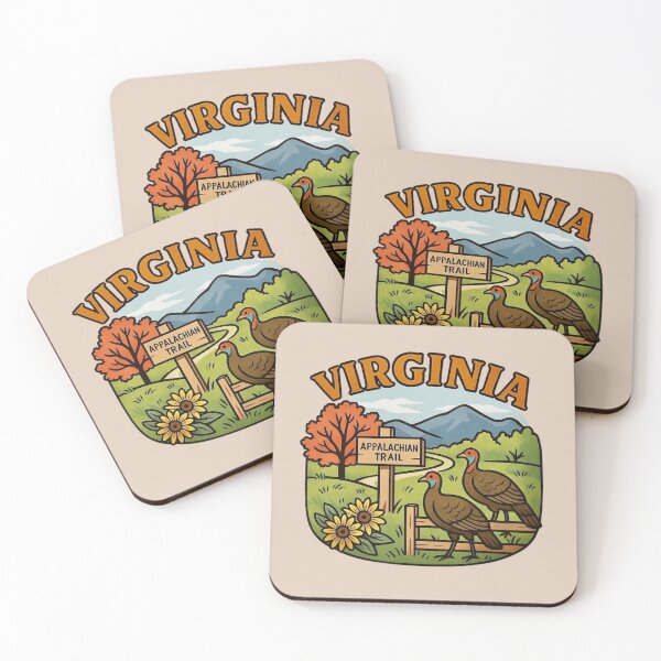 Item preview, Virginia - Appalachian Trail & Wild Turkeys designed and sold by Myra365Art.