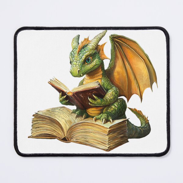 Item preview, Dragon Bookworm Reading Book Funny Graphic T-Shirt designed and sold by ljat14.