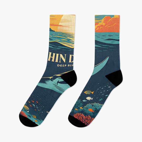 Item preview, Hin Daeng Vintage tropical travel illustration of Hin Daeng, Thailand. designed and sold by Spirit of Siam.