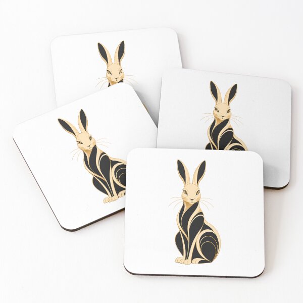 Item preview, rt Deco Rabbit Mascot designed and sold by Modern Mascot Archive.