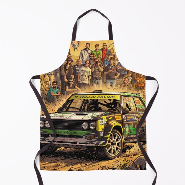 Item preview, Fiat 131 Abarth Rally Classic Comic Illustration designed and sold by Racing Art Store.