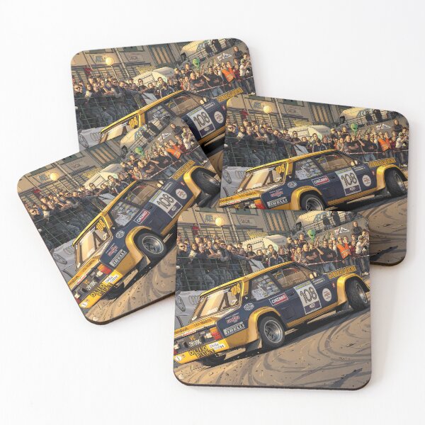 Item preview, Fiat 131 Abarth Rally Classic Comic Illustration designed and sold by Racing Art Store.