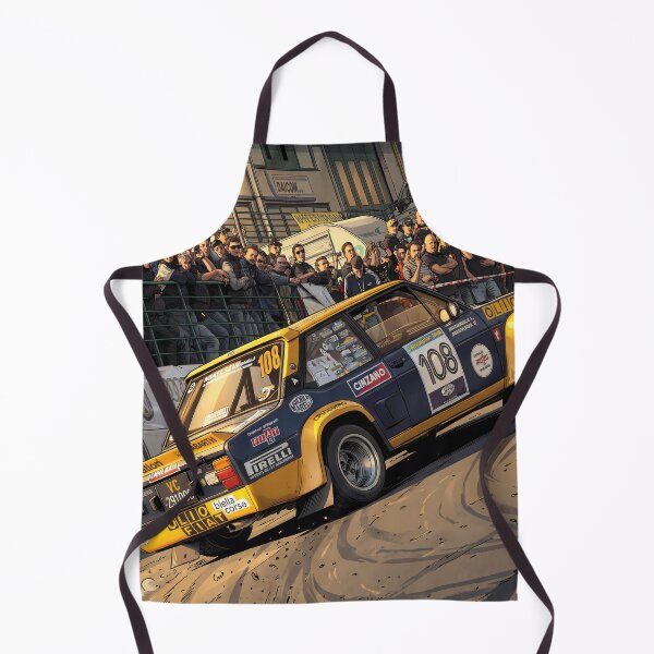 Item preview, Fiat 131 Abarth Rally Classic Comic Illustration designed and sold by Racing Art Store.