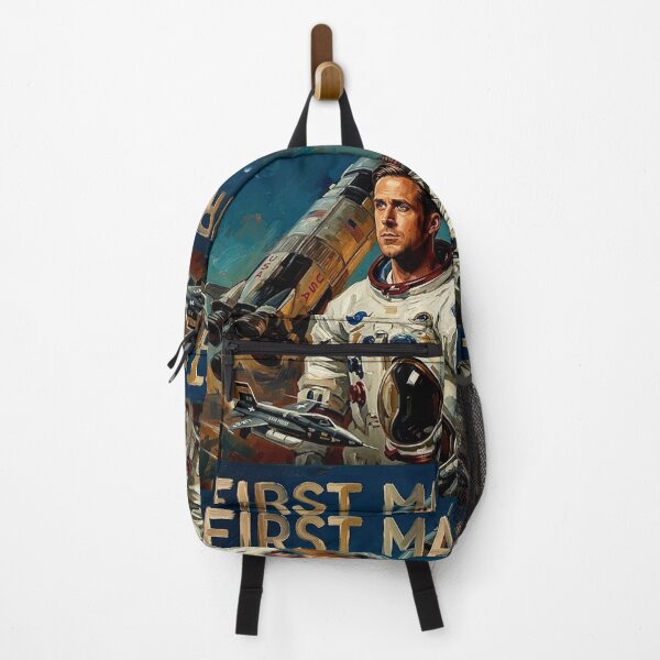 Item preview, First Man Retro Space Exploration Apollo 11 Astronaut Tribute Art Movie Poster designed and sold by Art's Diner.