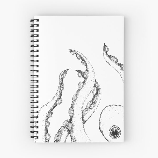 Item preview, Octopus tentacles waving hand draw designed and sold by EmberAndPaint.