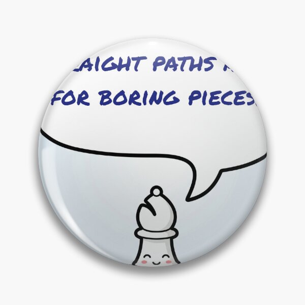 Item preview, Anime Chess Bishop — Straight Paths Are For Boring Pieces designed and sold by deepthinkanime.