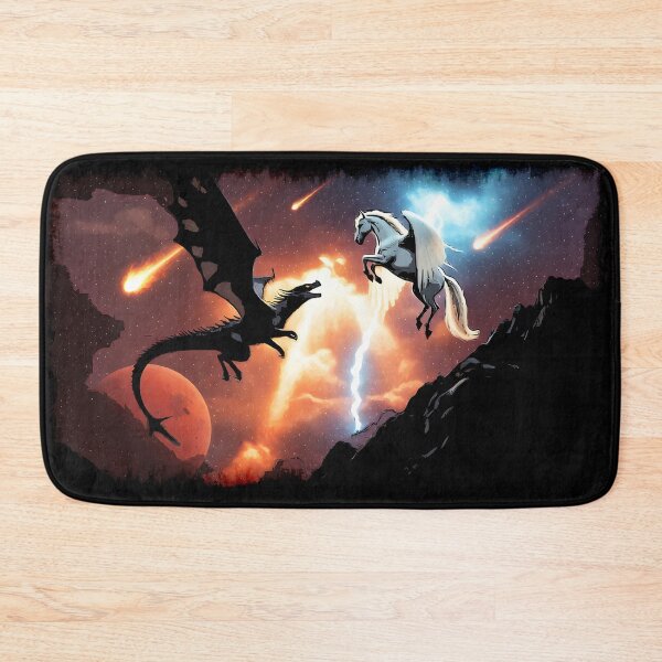 Item preview, Battle In Outer Space - Dragon and Pegasus designed and sold by NaturePrints.