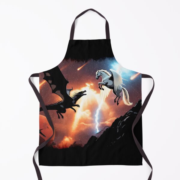 Item preview, Battle In Outer Space - Dragon and Pegasus designed and sold by NaturePrints.
