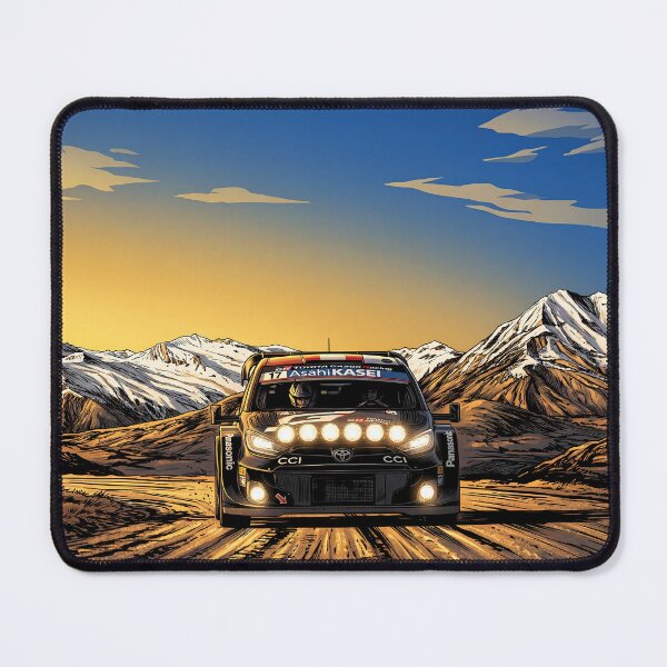 Item preview, Toyota GR Yaris Rally1 Hybrid WRC Comic Art designed and sold by Racing Art Store.