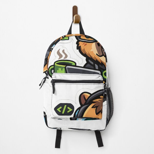 Item preview, Cute Capybara Programmer Coding On Laptop designed and sold by SancturShop.