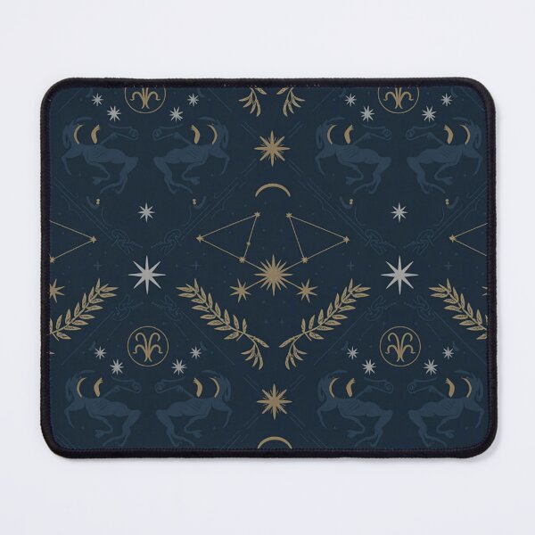 Item preview, Elegant Capricorn Zodiac Celestial Seamless Pattern – Navy & Gold Astrology designed and sold by Midnight Veil Designs.