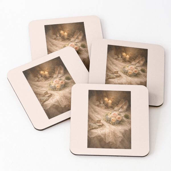 Item preview, Wear the Veil Romantic Bridal Still Life with Lace, Roses, and Candlelight designed and sold by Novel Works Studio.