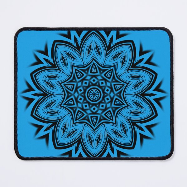 Item preview, This is picture of flowers vector shape mix black and blue colour with blue background  designed and sold by JK1989.