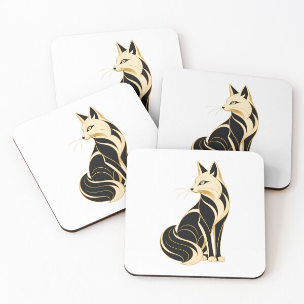 Item preview, Art Deco Cat Mascot designed and sold by Modern Mascot Archive.