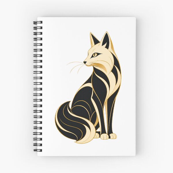 Item preview, Art Deco Cat Mascot designed and sold by Modern Mascot Archive.