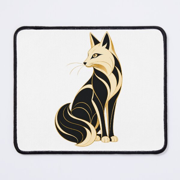 Item preview, Art Deco Cat Mascot designed and sold by Modern Mascot Archive.