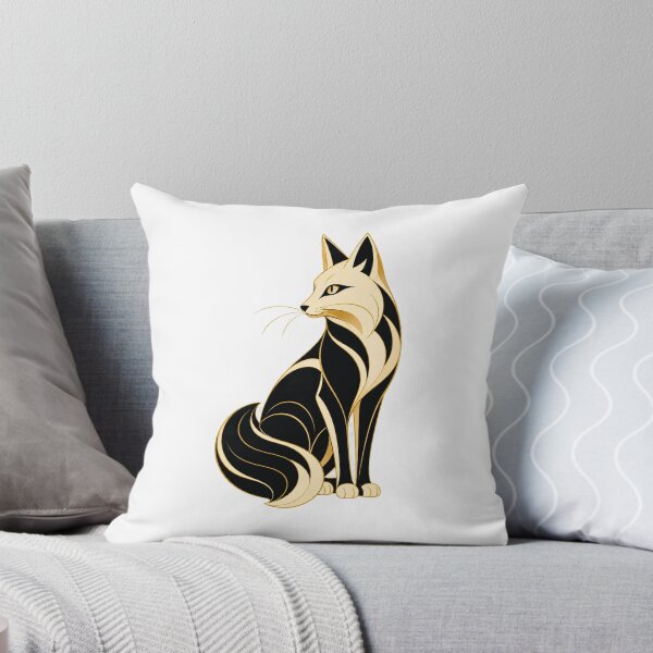 Item preview, Art Deco Cat Mascot designed and sold by Modern Mascot Archive.