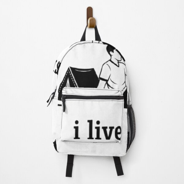Item preview, I Live Offside - Funny Football Striker Camping T-Shirt designed and sold by Interactive-Art.