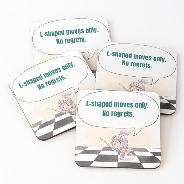 Item preview, Anime Chess Knight — L Shaped Moves Only No Regrets designed and sold by deepthinkanime.