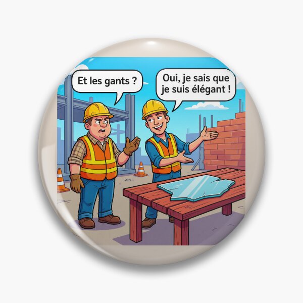 Aperçu de l'œuvre L’Élégance en EPI – Humour Sécurité au Travail 2 créée et vendue par WordPlayStudio.