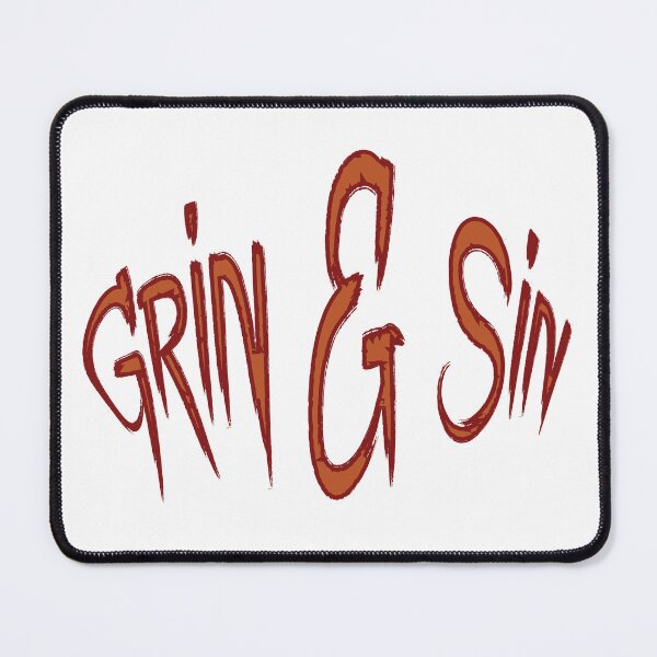 Item preview, Gamer "Grin and Sin" text only graphic illustration designed and sold by Art-Horizon.