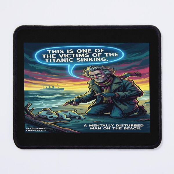 Item preview, Funny Inappropriate Titanic Joke – Dark Humor Beach Survivor Cartoon designed and sold by MAJCO-ART.
