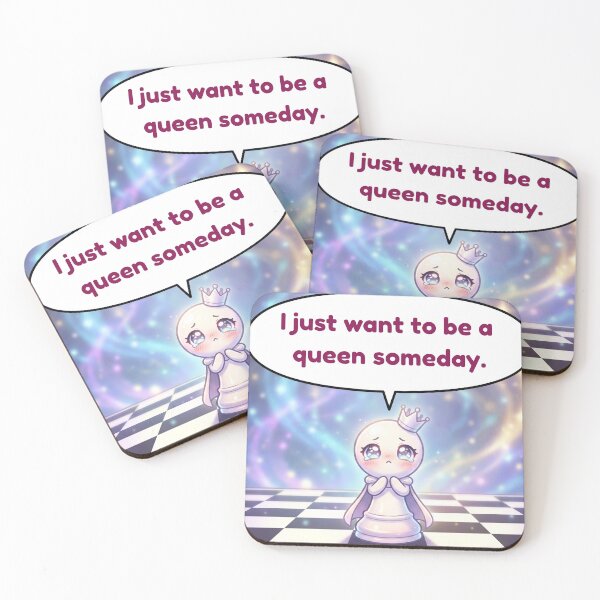 Item preview, Anime Chess Pawn — I Just Want To Be A Queen Someday designed and sold by deepthinkanime.