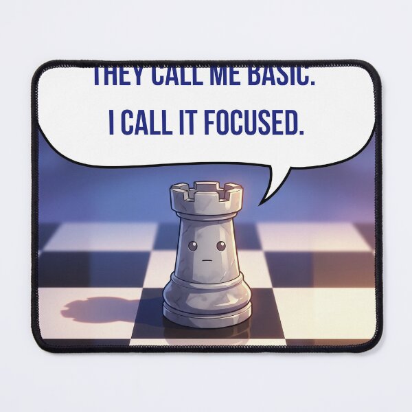 Item preview, Anime Chess Rook — They Call Me Basic I Call It Focused designed and sold by deepthinkanime.