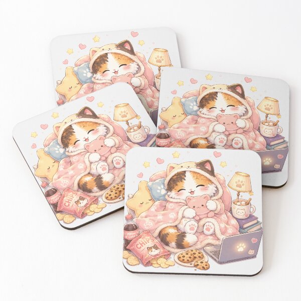 Item preview, Mochi Cozy Cat – Sleepy Vibes designed and sold by Mochi Studio.