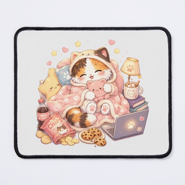 Item preview, Mochi Cozy Cat – Sleepy Vibes designed and sold by Mochi Studio.