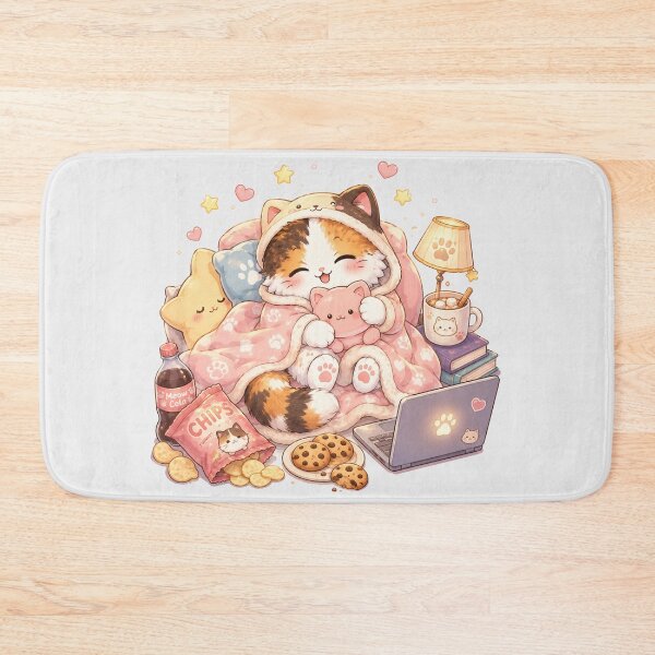 Item preview, Mochi Cozy Cat – Sleepy Vibes designed and sold by Mochi Studio.