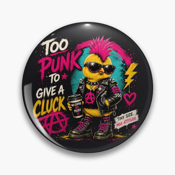 Item preview, Too Punk to Give a Cluck designed and sold by Sanctum Icons.