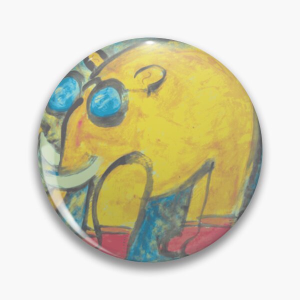 Item preview, Quirky Yellow Elephant Mascot designed and sold by SunOfMayArts.