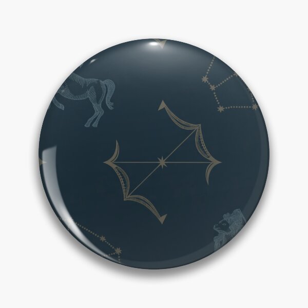 Item preview, Elegant Sagittarius Zodiac Constellation Seamless Pattern – Navy & Gold Astrology designed and sold by Midnight Veil Designs.
