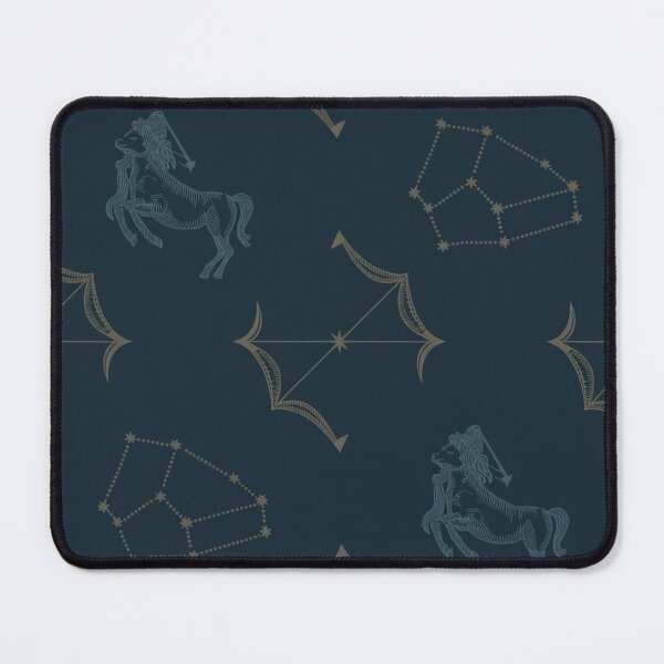 Item preview, Elegant Sagittarius Zodiac Constellation Seamless Pattern – Navy & Gold Astrology designed and sold by Midnight Veil Designs.