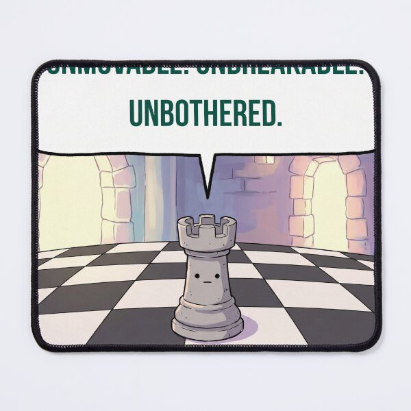 Item preview, Anime Chess Rook — Unmovable Unbreakable Unbothered designed and sold by deepthinkanime.