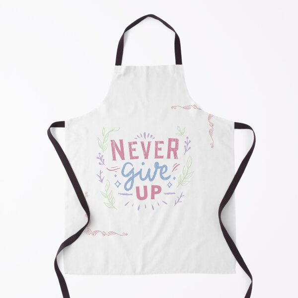 Item preview, Never Give Up – Cute Motivational Typography Design designed and sold by Emianartstudio.