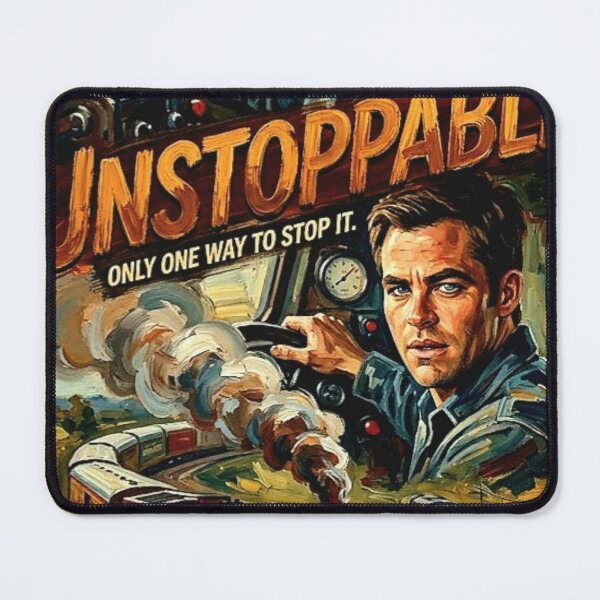 Item preview, Unstoppable Retro Action Disaster Suspense Thriller Tribute Art Movie Poster designed and sold by Art's Diner.