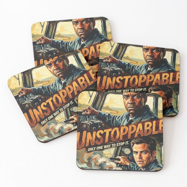 Item preview, Unstoppable Retro Action Disaster Suspense Thriller Tribute Art Movie Poster designed and sold by Art's Diner.