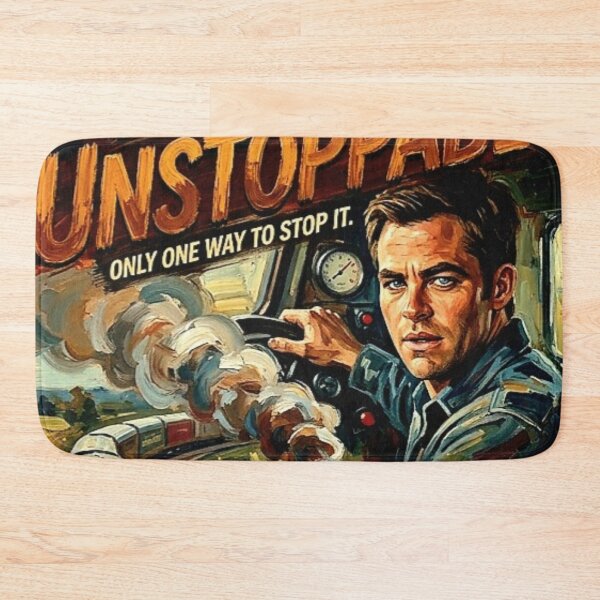 Item preview, Unstoppable Retro Action Disaster Suspense Thriller Tribute Art Movie Poster designed and sold by Art's Diner.