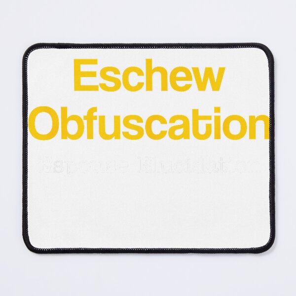 Item preview, Eschew Obfuscation Espouse Elucidation Funny Writer Grammar T-Shirt designed and sold by Badriiiii.