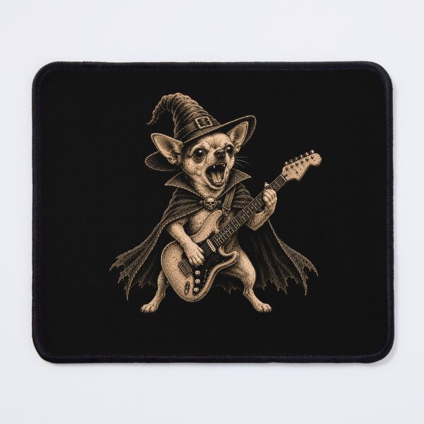 Item preview, Halloween Chihuahua Playing Electric Guitar Funny Dog designed and sold by Kladhadredo.