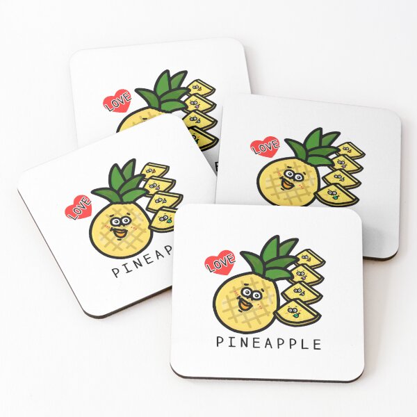 Item preview, Cute I LOVE PINEAPPLE designed and sold by kanaehonkawa.