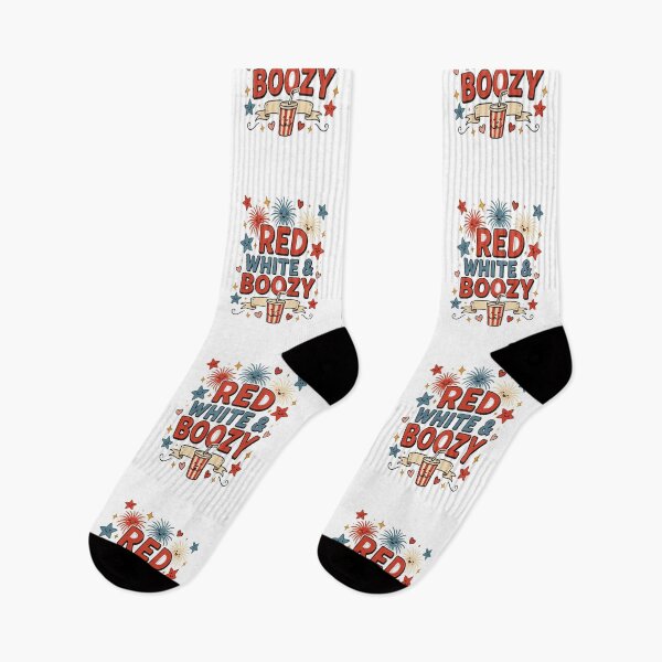 Item preview, Red White & Boozy Patriotic Fourth of July | Cute Fireworks Party  designed and sold by InspiredCreatives.