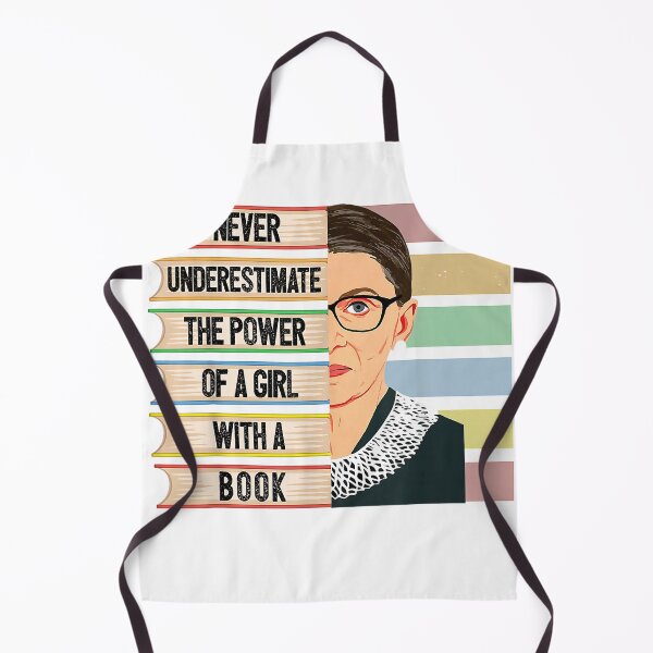 Item preview, Feminist Ruth Bader Ginsburg RBG Quote Girl with Book Women T-Shirt Small designed and sold by JJLetterDesigns.