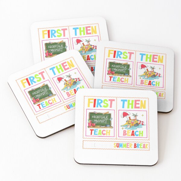 Item preview, First Teach Then Beach I Am Earning A Summer Break Teacher T-Shirt designed and sold by DArtfulStudio.