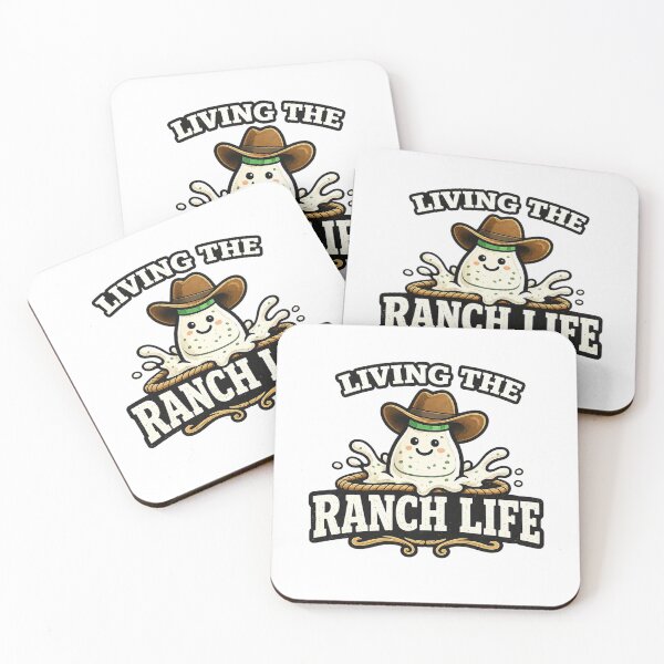 Item preview, Living the Ranch Life Funny Cowboy Ranch Dressing designed and sold by EastEndTownie.