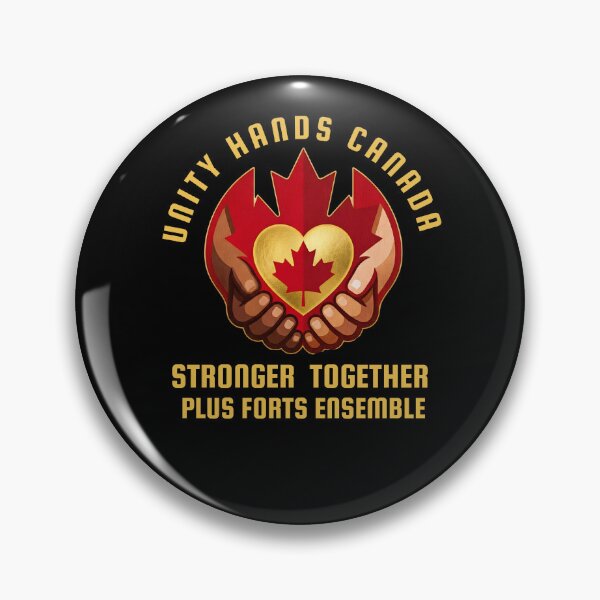 Item preview, Unity Hands Canada – Stronger Together | Canadian Maple Leaf Unity Graphic  designed and sold by SinghMerchUniverse.